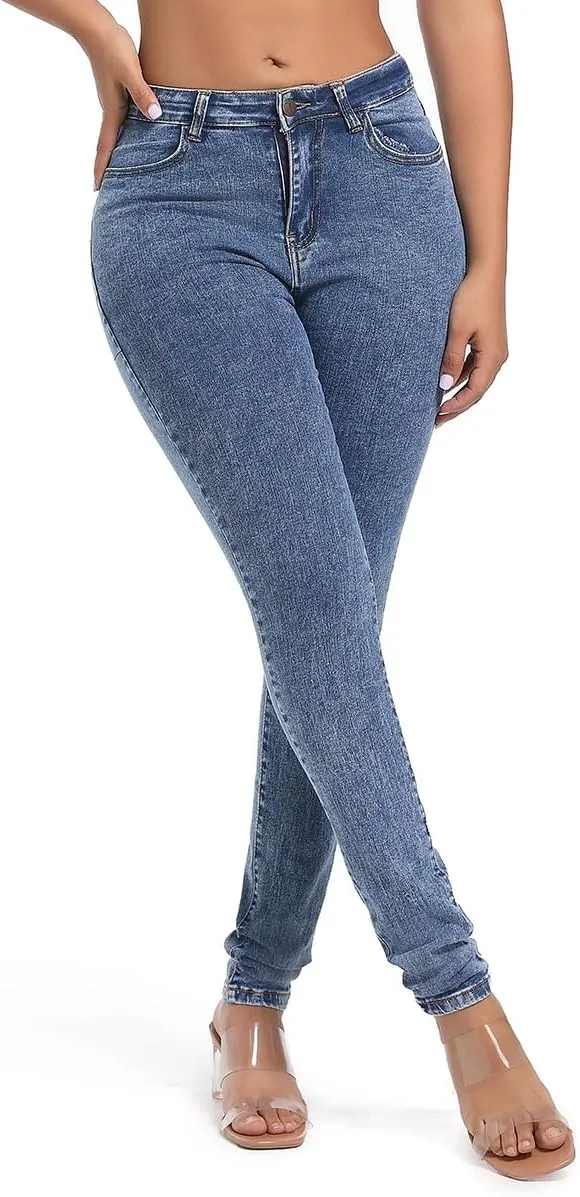 FISCLOSIN Women Colombian Design,Butt Lift,Sexy Skinny Jeans,Stretch Denim Pants