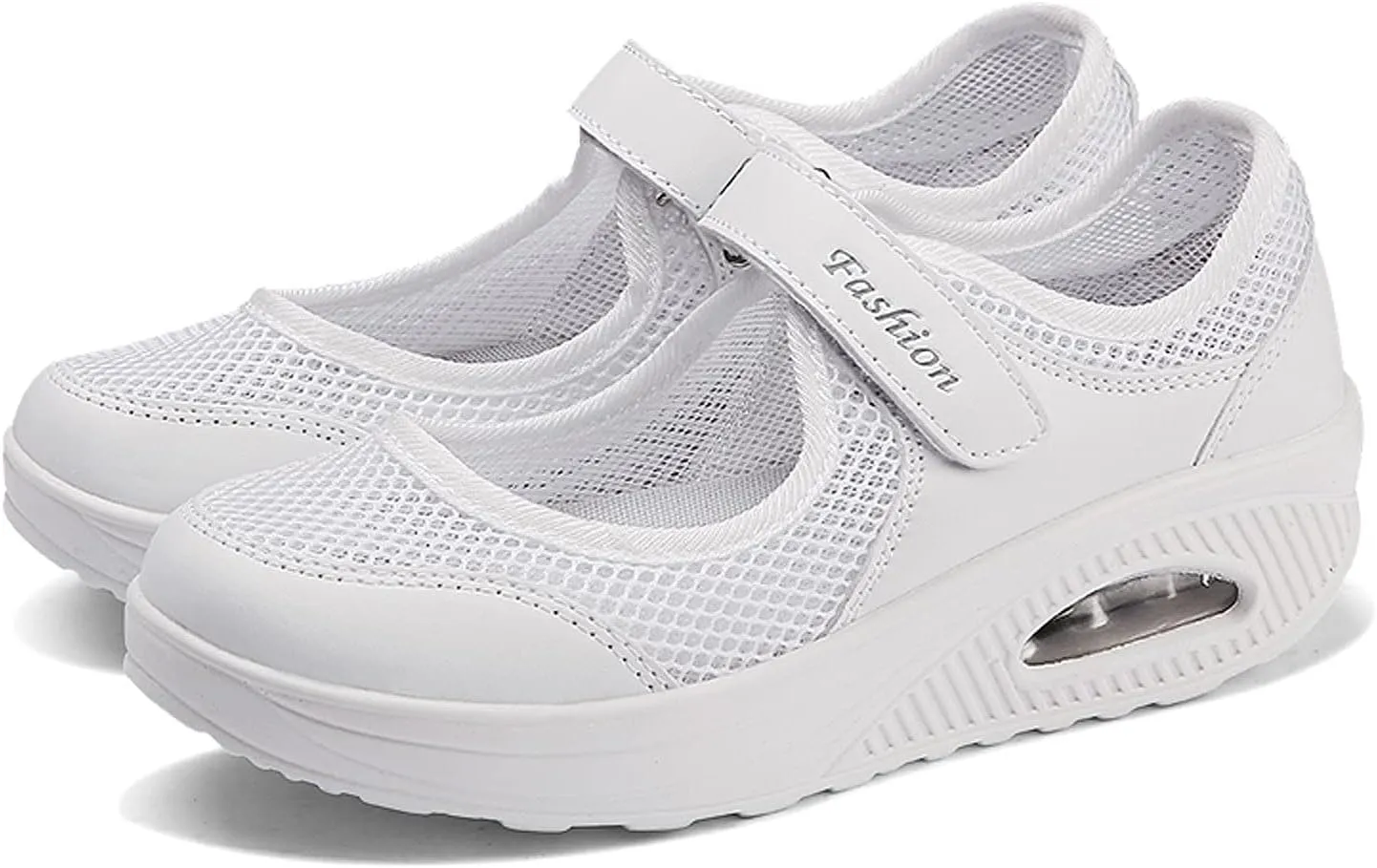 FLIOZY Nurse Shoes Women's Walking Shoes Air Cushion Platform Sneaker Breathable Lightweight Casual Shoes
