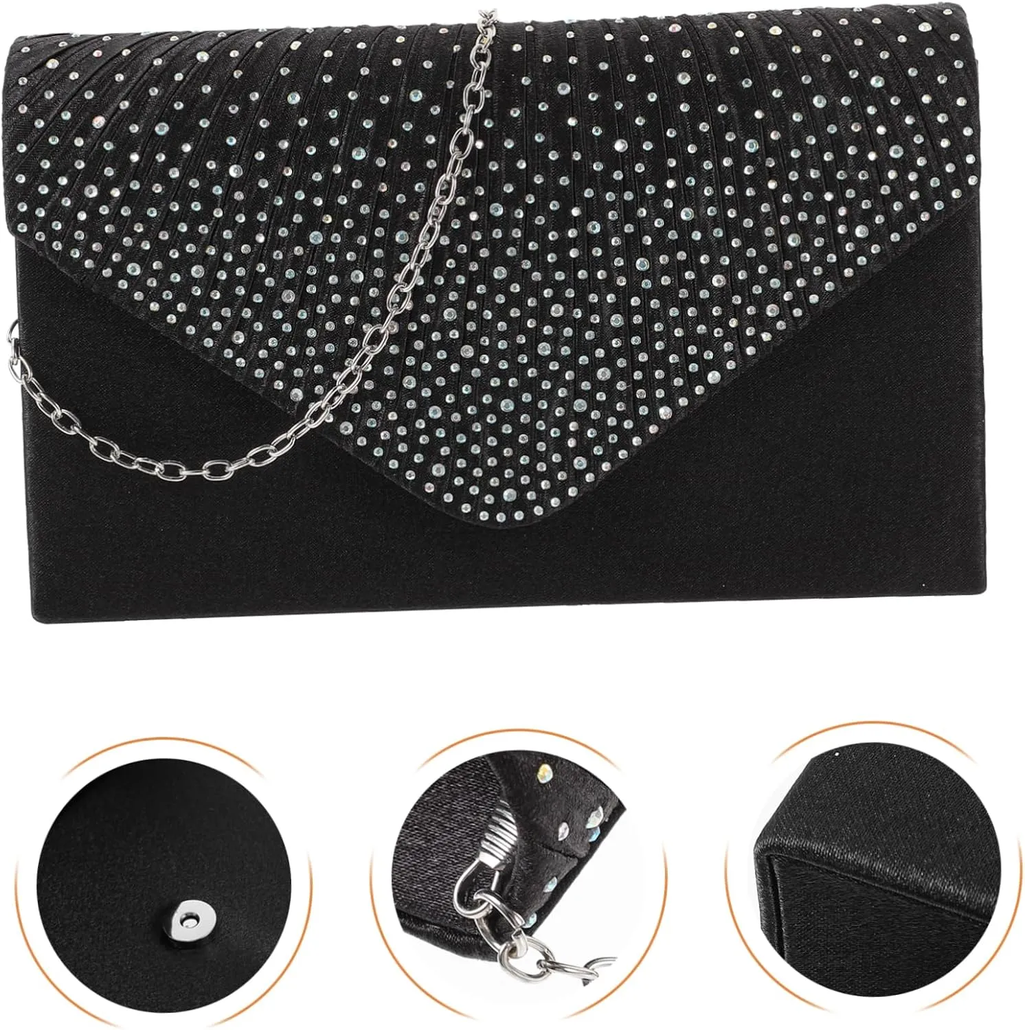 GALPADA Dinner Bag Bridal Clutch Wedding Purses for Bride Evening Purses and Clutches for Wedding Bride Purse