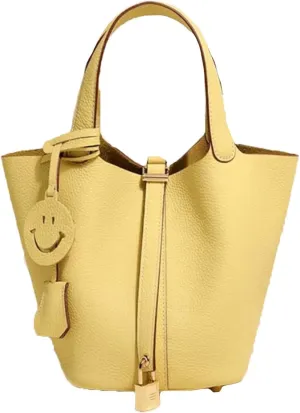 Genuine Leather Bucket Bag