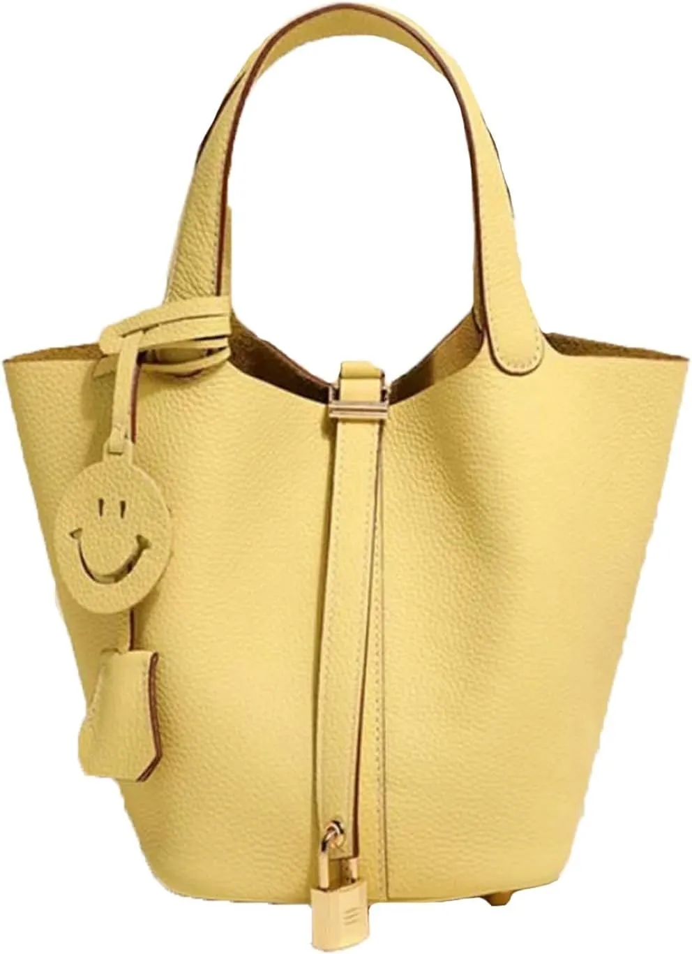 Genuine Leather Bucket Bag