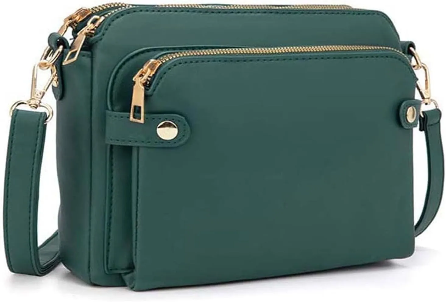Gpmsign Crossbody Bag, 2024 New Crossbody PU Leather Shoulder Bags, Adjustable Handbags purses, Gpmsign Anti Theft Leather Bag (Green)