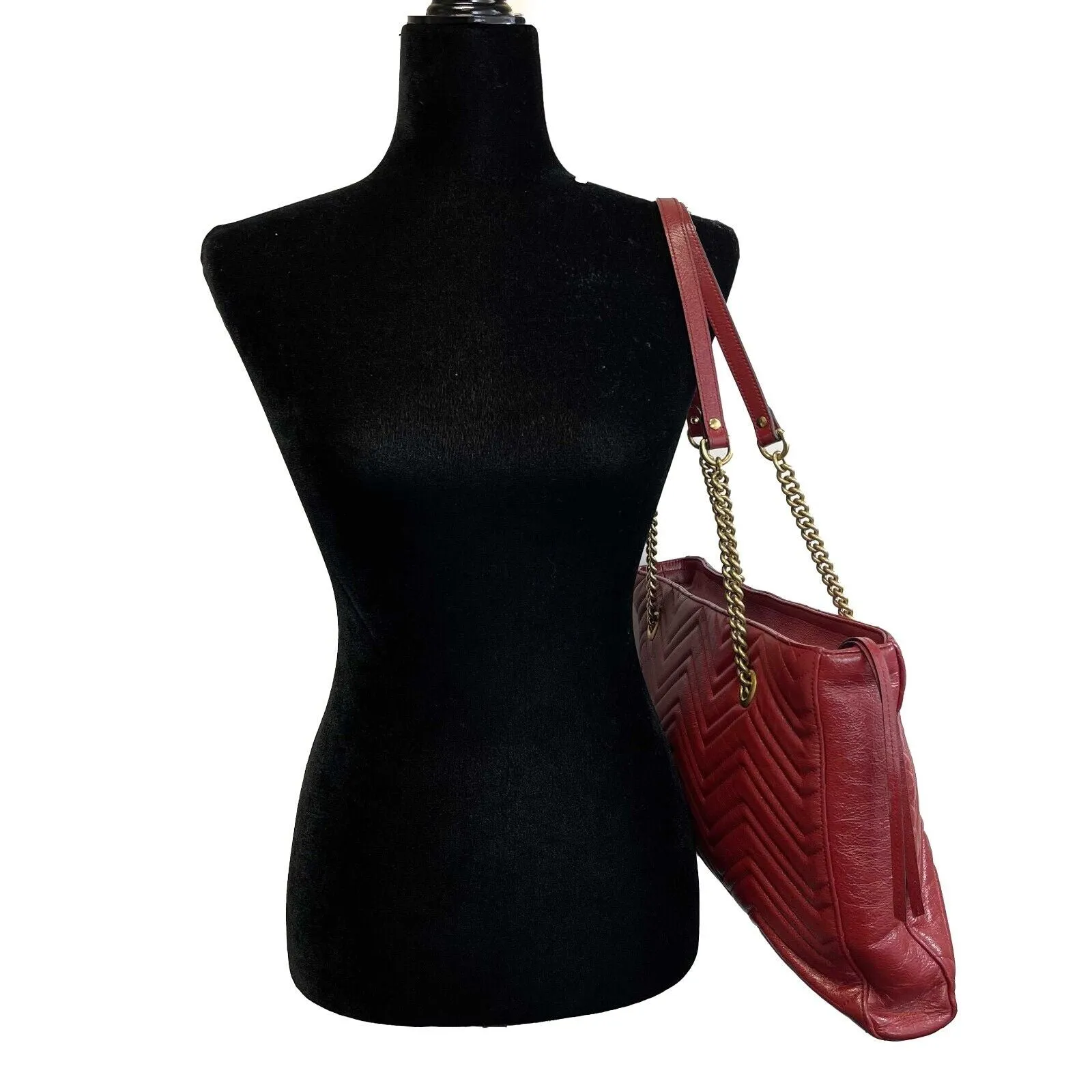 Gucci Azalea Matelasse GG Marmont Tote Medium