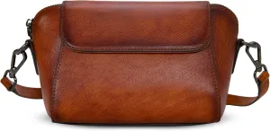 HESHE Genuine Leather Purses for Women Shoulder Bag Travel Crossbody Bags Retro Satchel Handbags Designer Purse