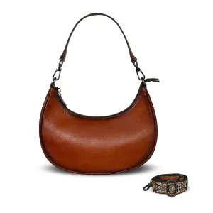 HESHE Shoulder Bag Women's Crossbody Handbags Hobo Purse Soft Brown Purse Stylish Ladies Handbags