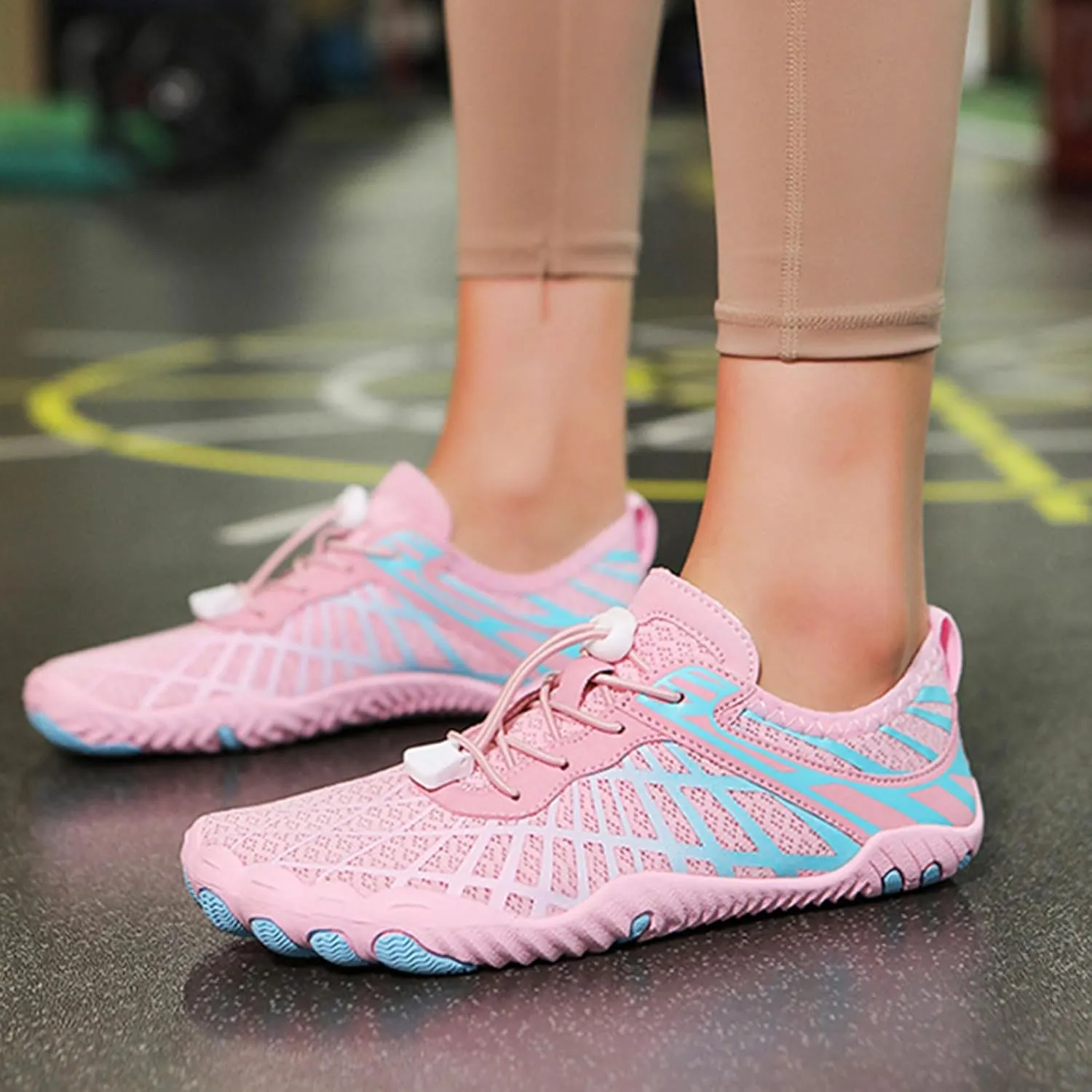 Hike Barefoot Shoes for Women Men Quick-Dry Slip-On Water Shoes Breathable Knit Athletic Footwear Aqua Yoga Socks for Swimming Hiking Sport Shoe