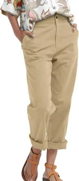 JOAU High Waisted Dress Pants for Women Business Casual Tapered Pants Loose Fit Lightweight Comfy Work Trousers with Pockets