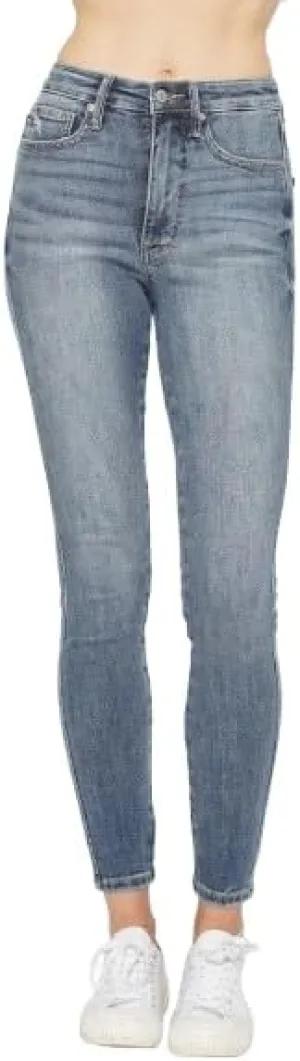 Judy Blue High Waisted Tummy Control Contrast Wash Skinny Jeans 88767