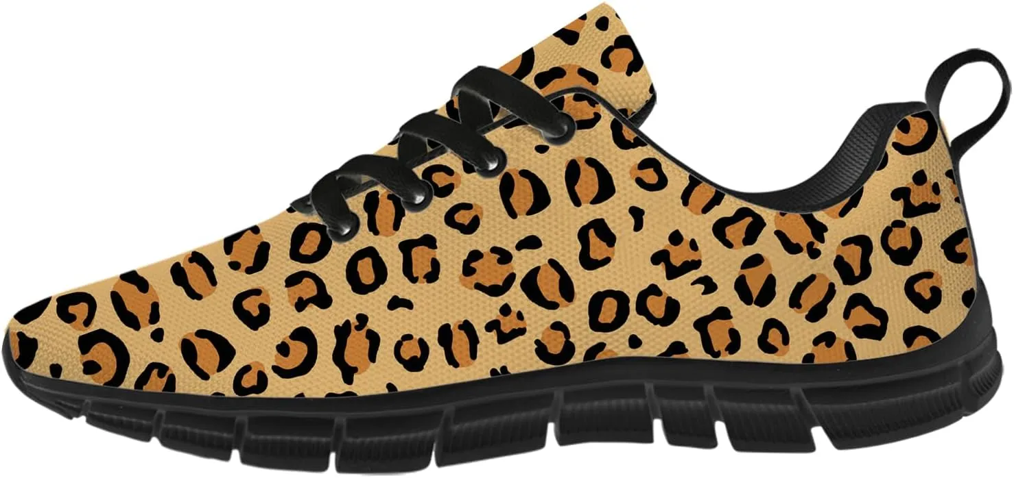 Leopard Print Shoes for Women Men Running Shoes Walking Sneakers Tennis Shoes Gifts for Women Men