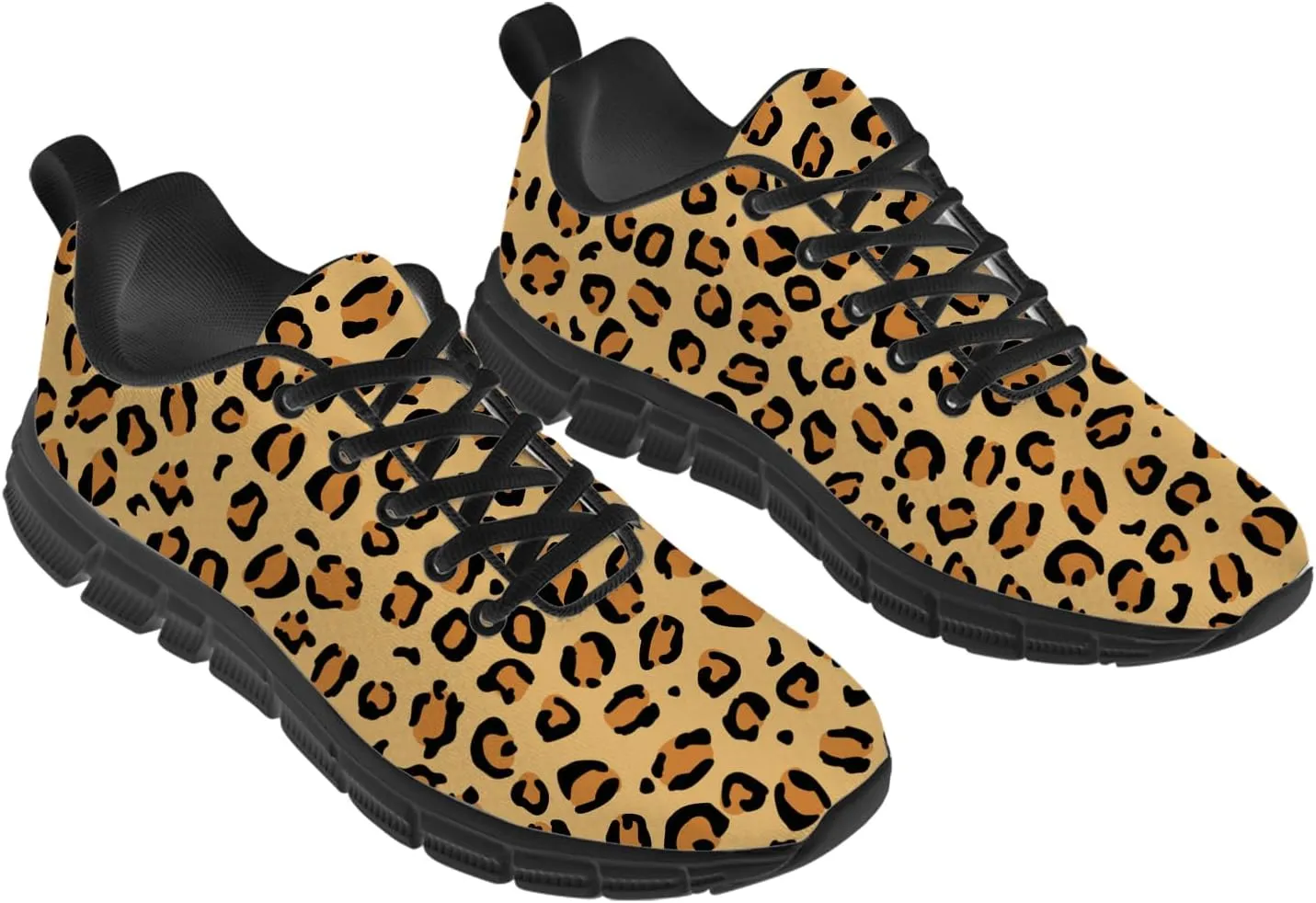 Leopard Print Shoes for Women Men Running Shoes Walking Sneakers Tennis Shoes Gifts for Women Men