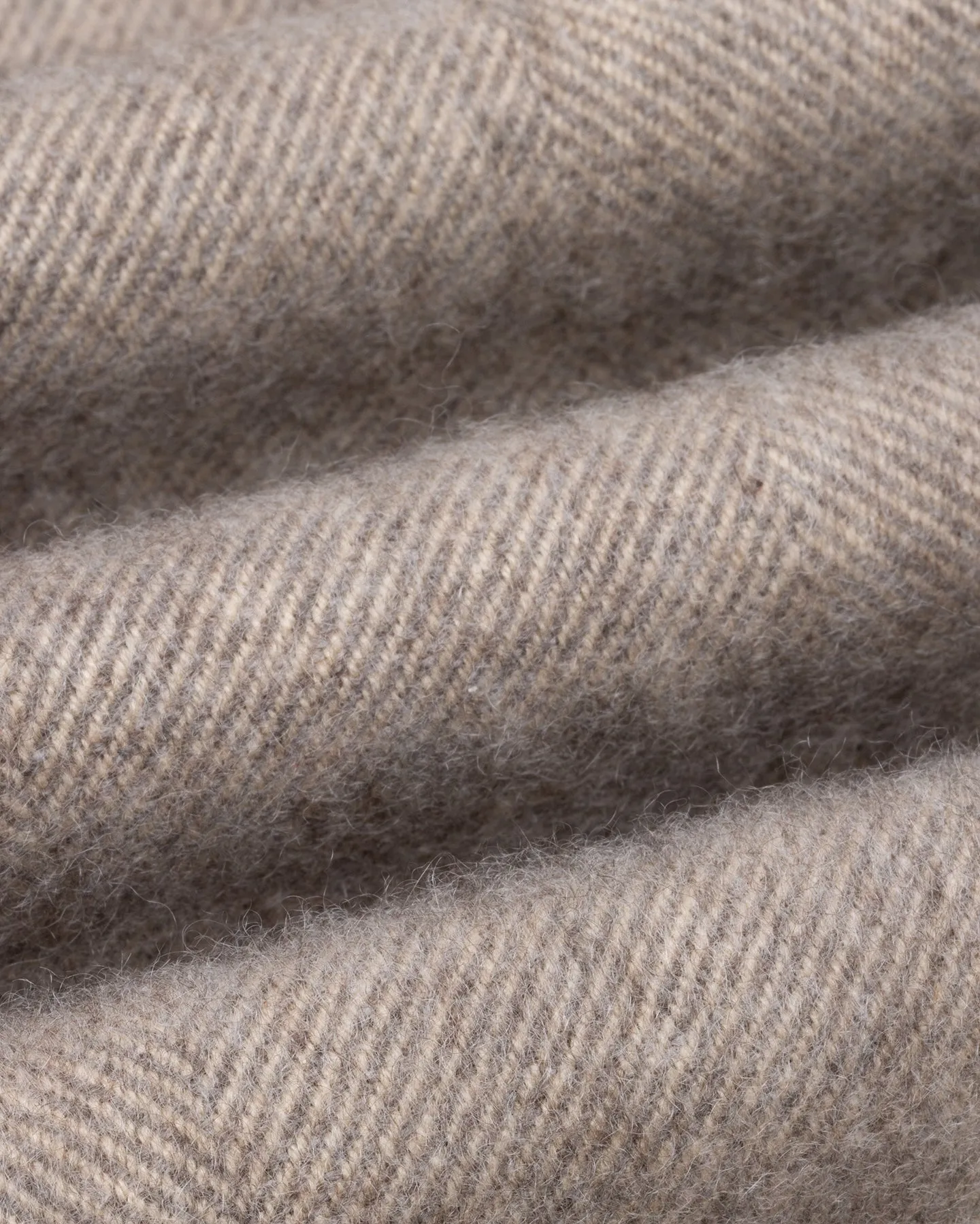Light Brown Herringbone Cashmere Scarf