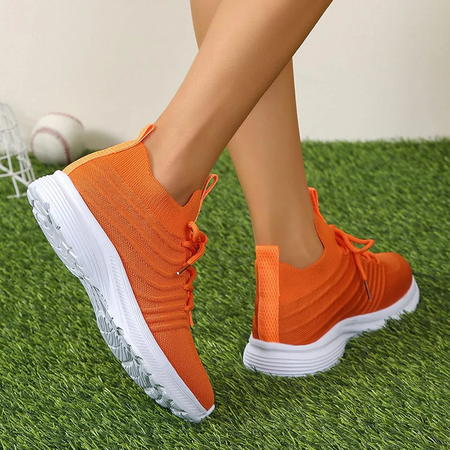 Lightweight Walking Tennis Shoes for Women Lightweight Casual Sneakers for Gym Travel Work Comfort Nurse Shoe