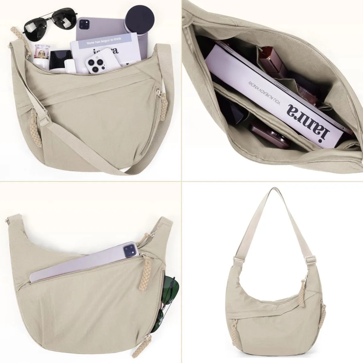 Limited Offer Just 9.98Designer Direct SalesWomen's Fashion Plain Colour Crossbody Hobo Bag