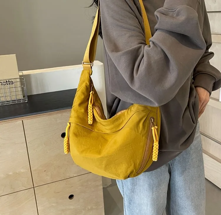 Limited Offer Just 9.98Designer Direct SalesWomen's Fashion Plain Colour Crossbody Hobo Bag