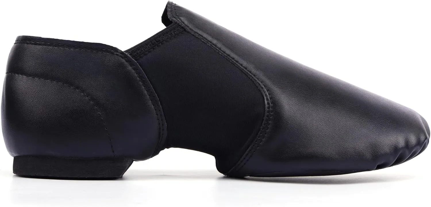 Linodes PU Leather Jazz Shoe Slip On Dance Shoes for Girls and Boys (Toddler/Little Kid/Big Kid)