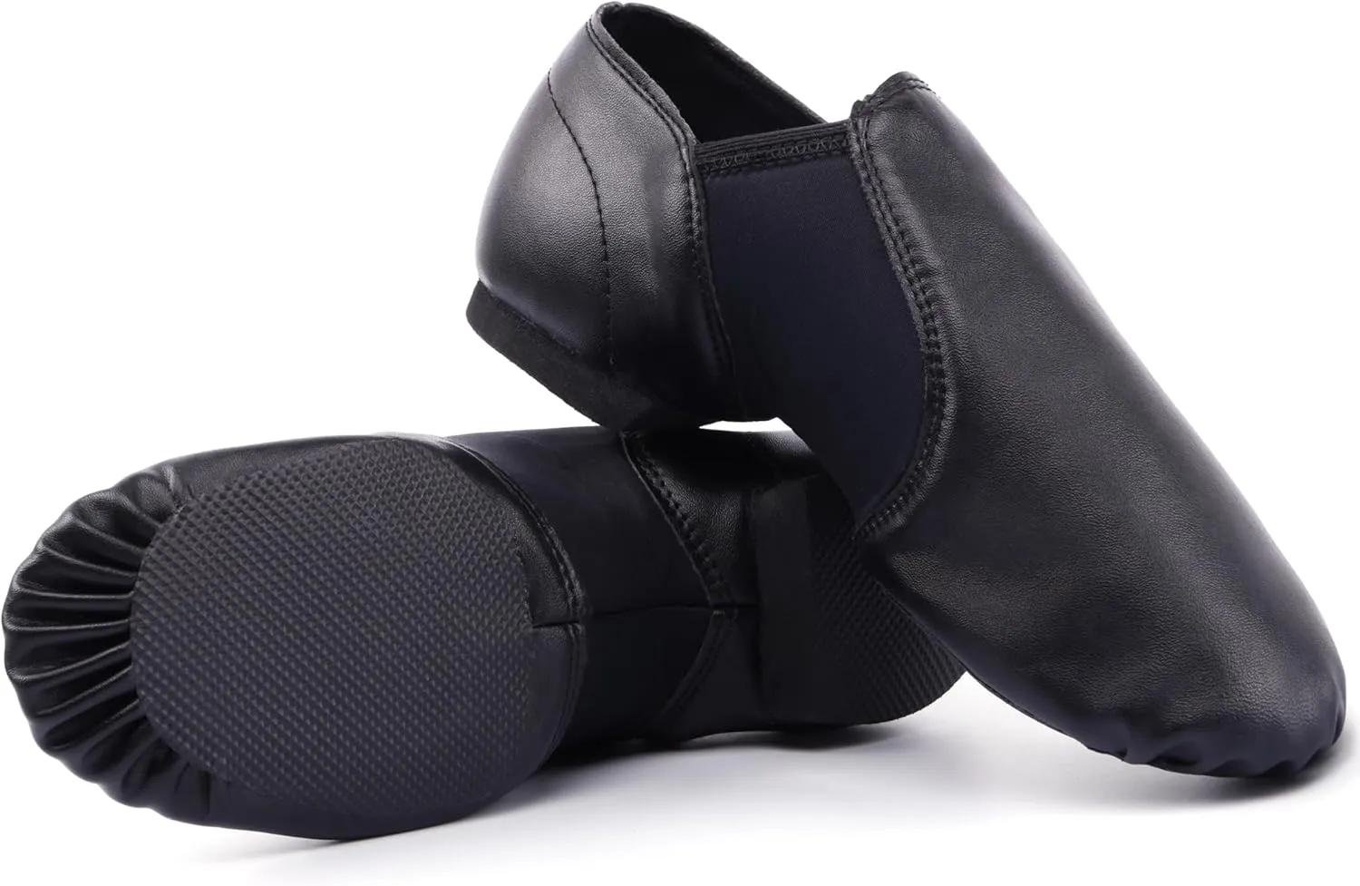 Linodes PU Leather Jazz Shoe Slip On Dance Shoes for Girls and Boys (Toddler/Little Kid/Big Kid)