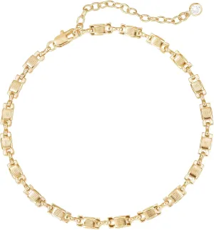 LOYATA Anklet Bracelet 14K Gold Plated Dainty Anklet Chain Waterproof Gold Chain Anklet for Women Cuban Beach Anklet Jewelry Gifts for Women