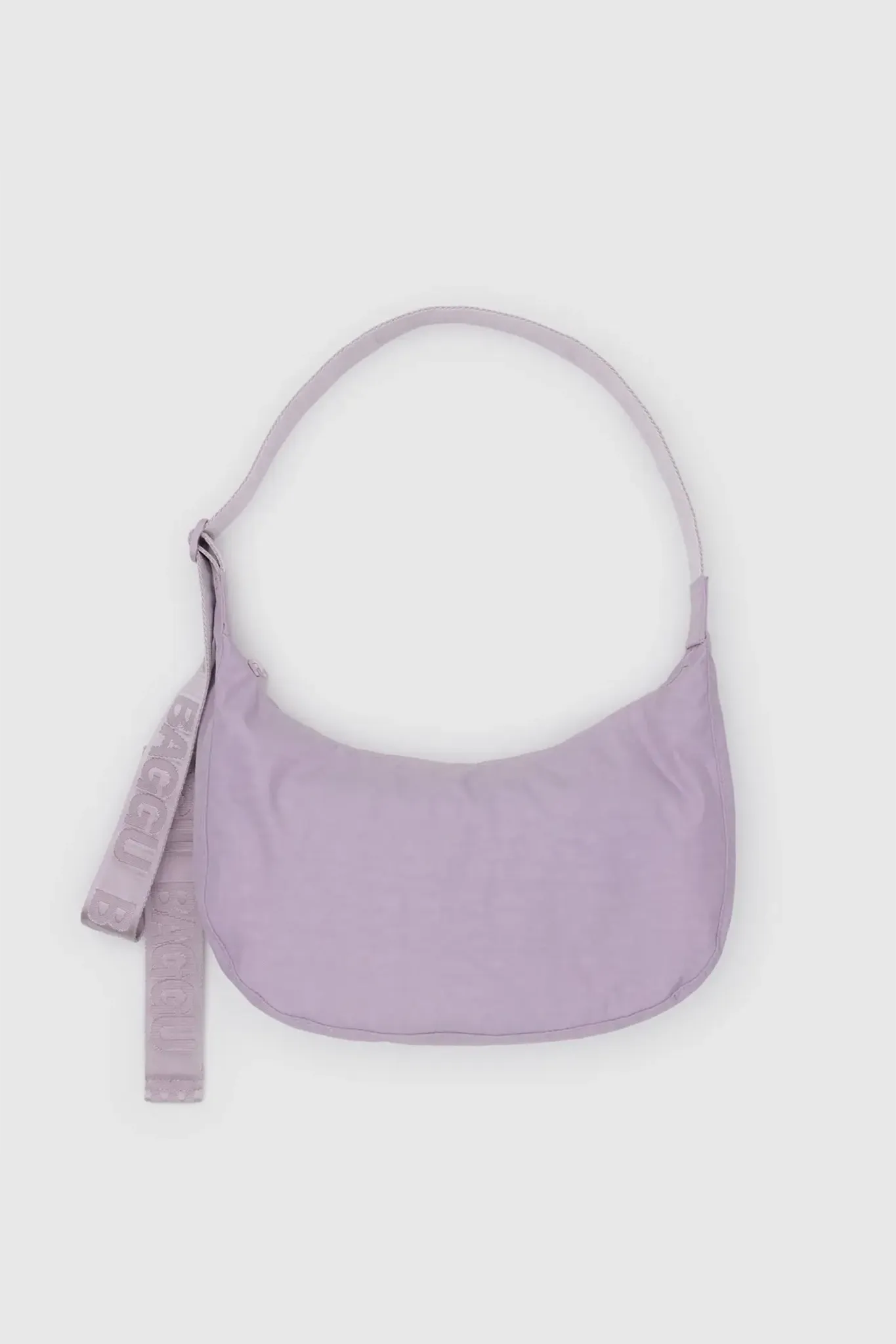 Medium Nylon Crescent Bag Dusty Pink
