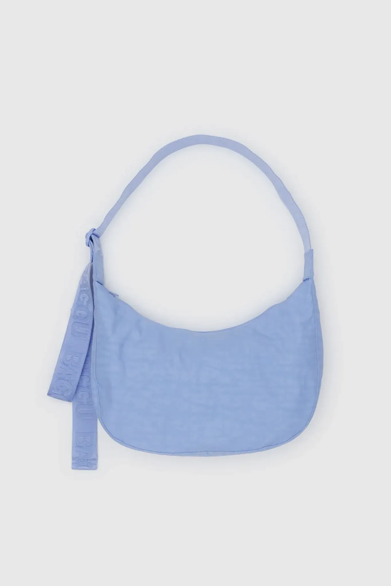 Medium Nylon Crescent Bag French Blue