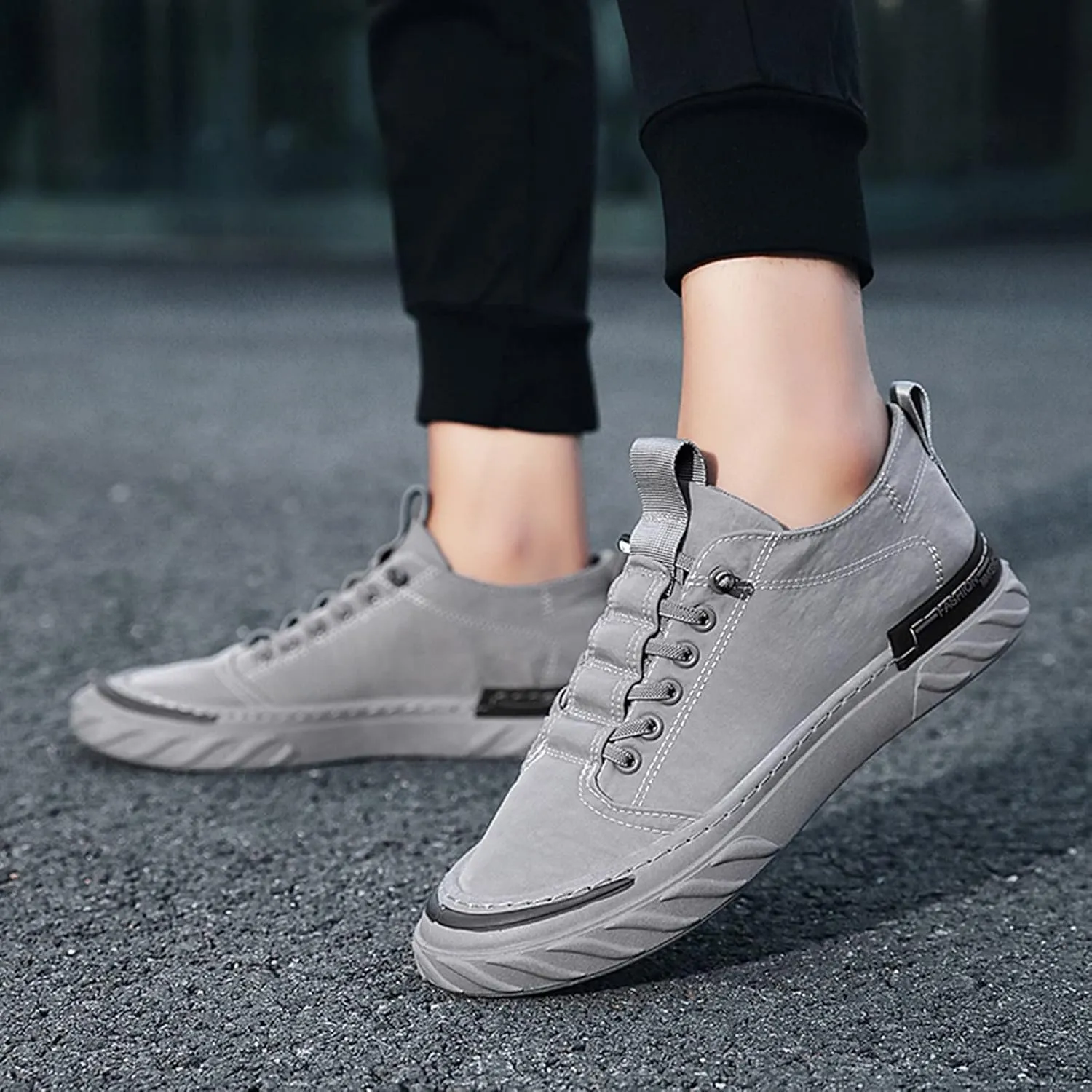Men Low Top Breathable Casual Sport Shoes Mens Wide Comfortable Dress Shoes Sneaker