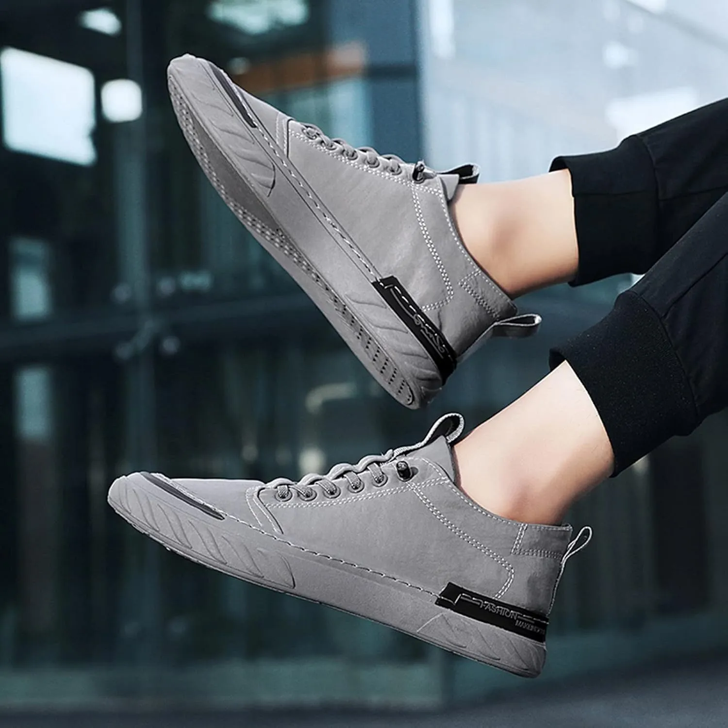 Men Low Top Breathable Casual Sport Shoes Mens Wide Comfortable Dress Shoes Sneaker