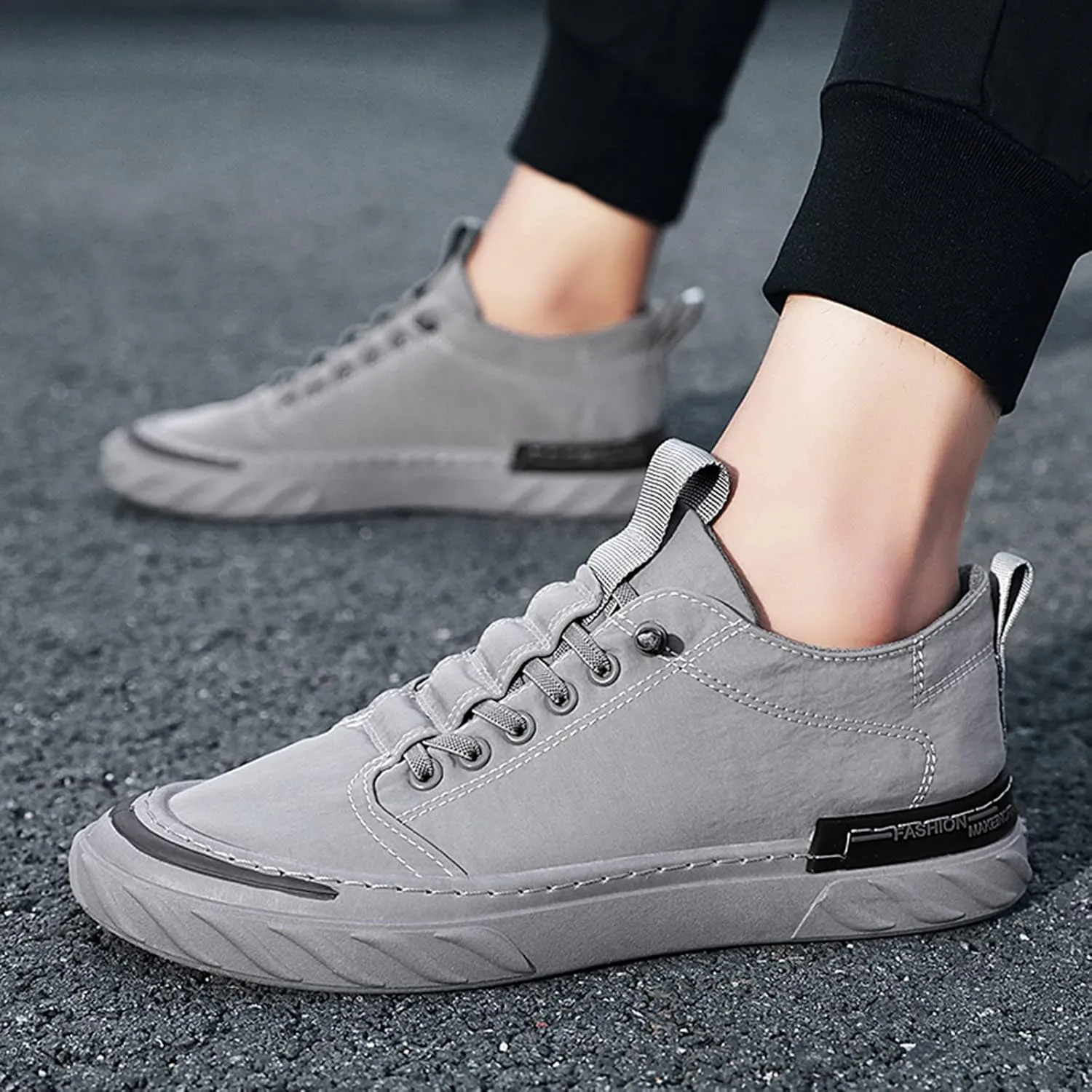 Men Low Top Breathable Casual Sport Shoes Mens Wide Comfortable Dress Shoes Sneaker