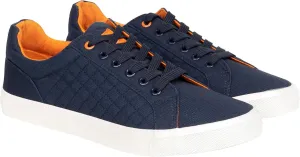 Men Trainers Lace up Canvas Plimsolls Pumps Casual Flat Gym Shoe Size 7-12, Navy, 9