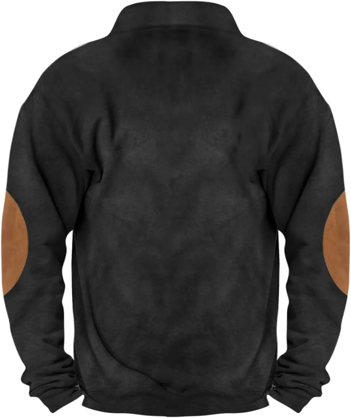 Men's American Flag Graphic Sweatshirts Button Stand Collar Long Sleeve Patriotic Pullover, S-3XL