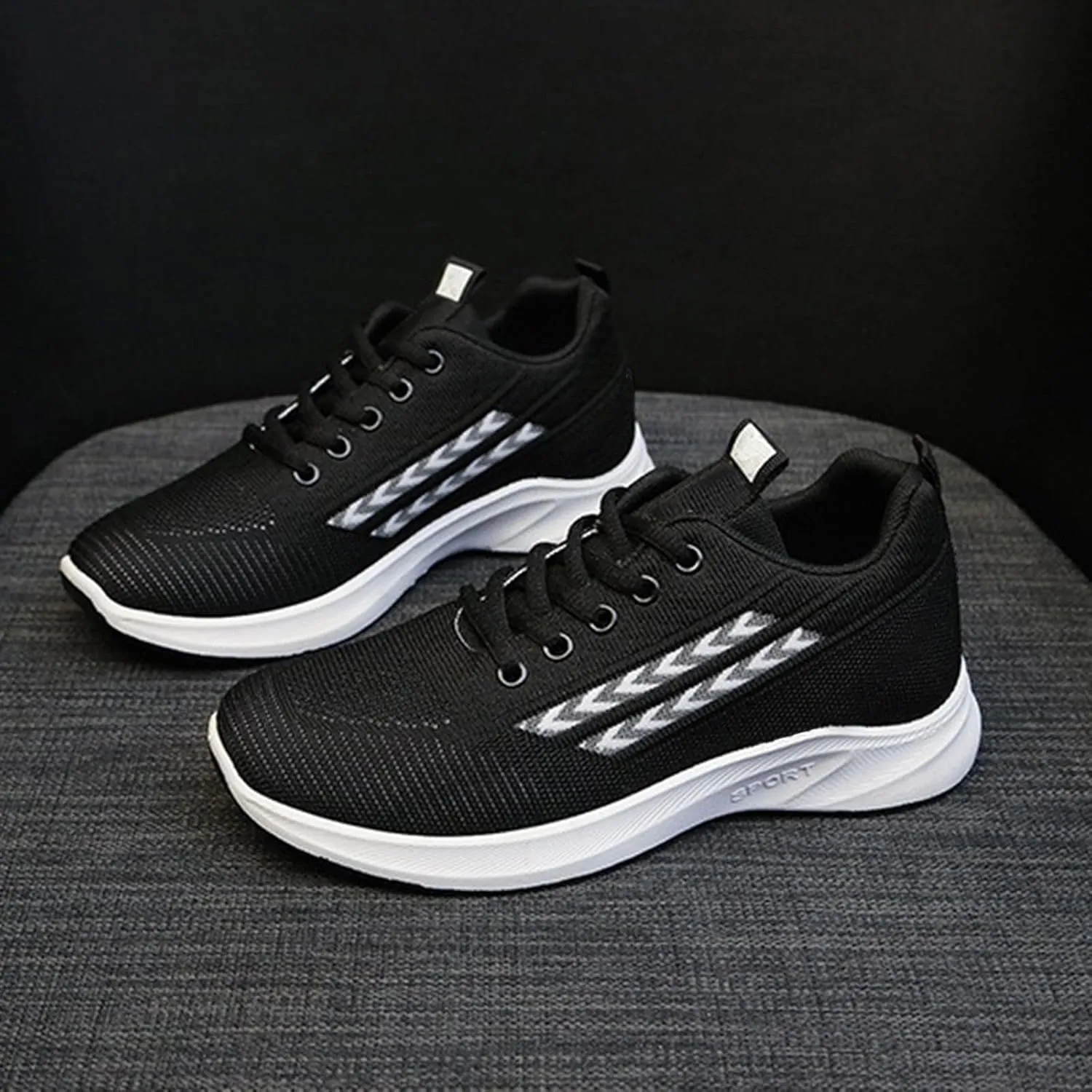 Mens Casual Dress Shoes Lace Up Oxfords Business Walking Tennis Work Sneakers Fashion Mesh Lightweight Soft Sole