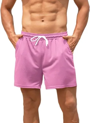 Men's Mesh Running Shorts 5 Inch Shorts Mens Workout Shorts 5 Inch Gym Shorts Men with Pockets