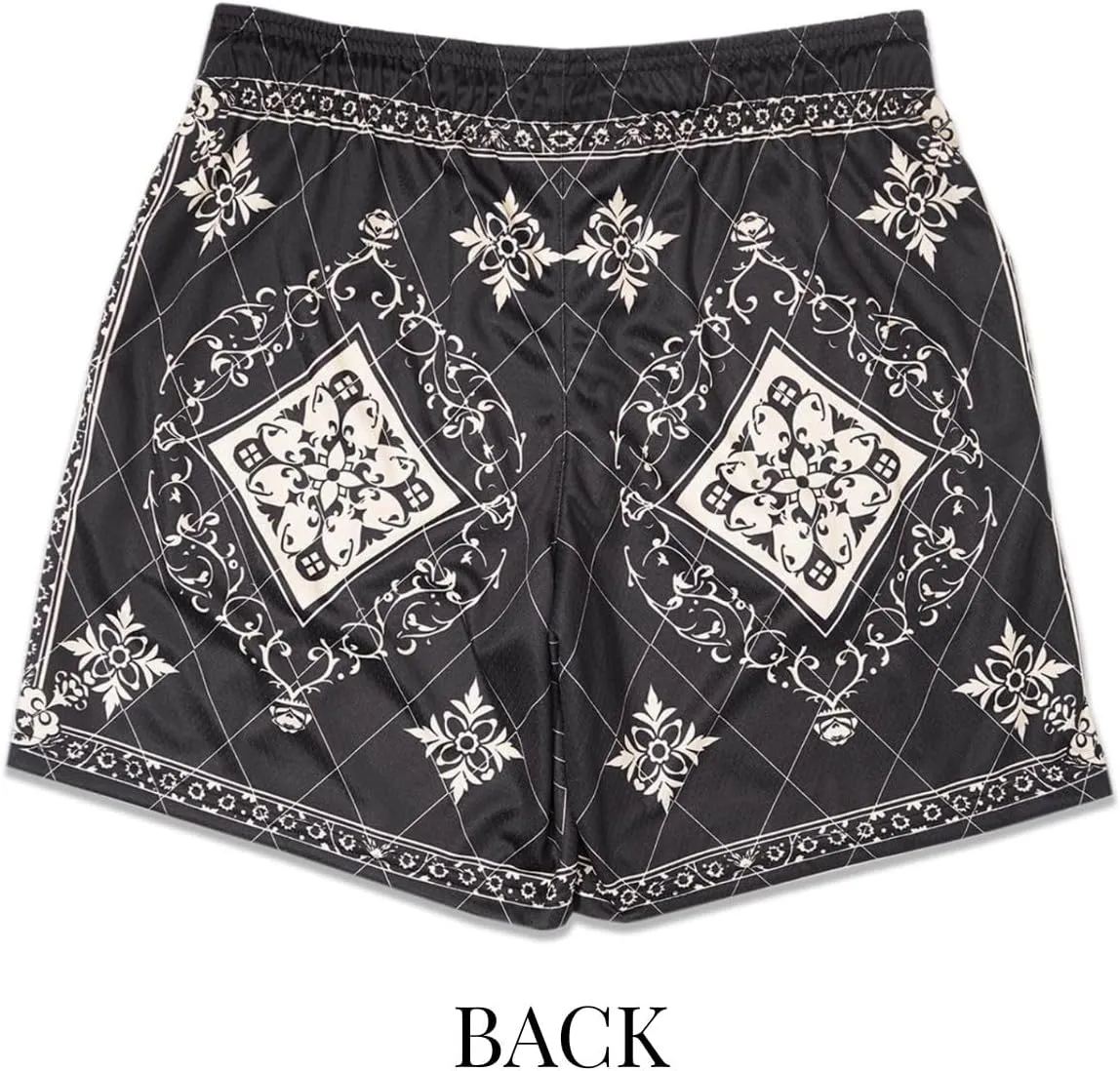 Men's Retro Basketball Shorts - Graphic Streetwear Breathable Mesh Gym Shorts, Lightweight Athletic Shorts with Drawstring