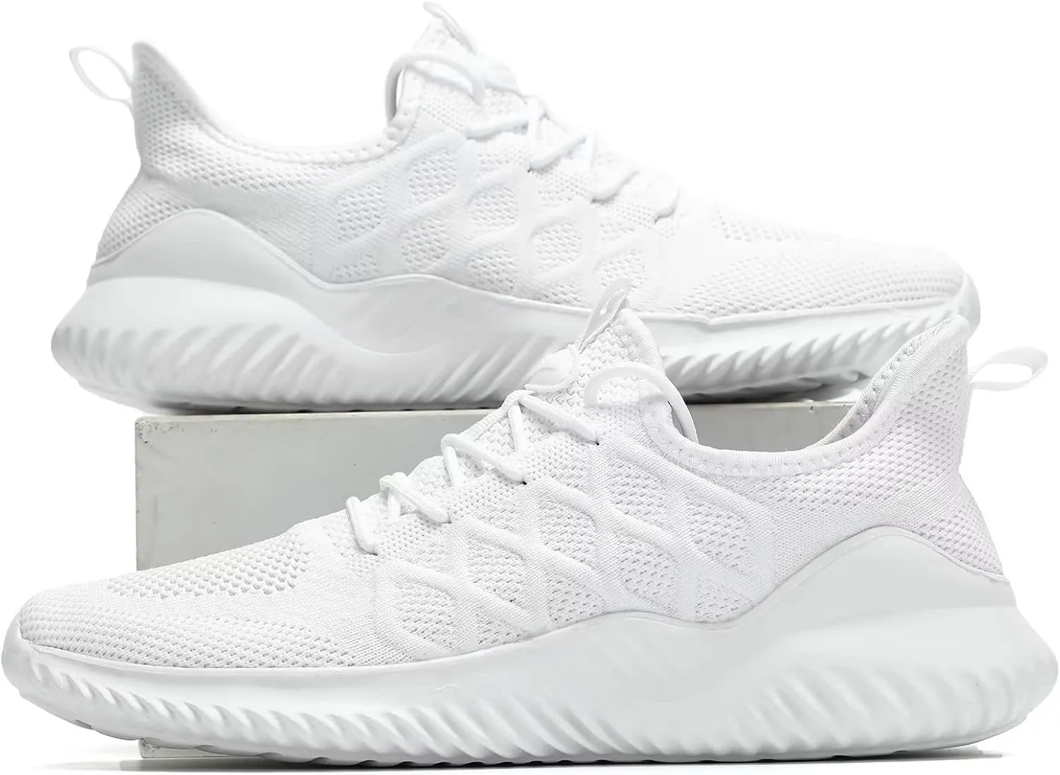 Mens Running Shoes Slip on Tennis Walking Sneakers Casual Mesh Breathable Lightweight Work Sport Shoes