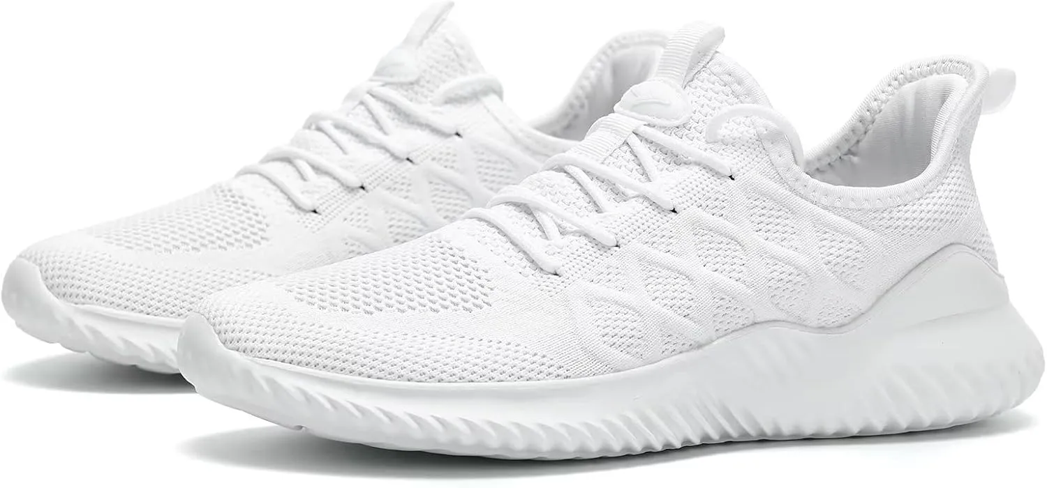 Mens Running Shoes Slip on Tennis Walking Sneakers Casual Mesh Breathable Lightweight Work Sport Shoes