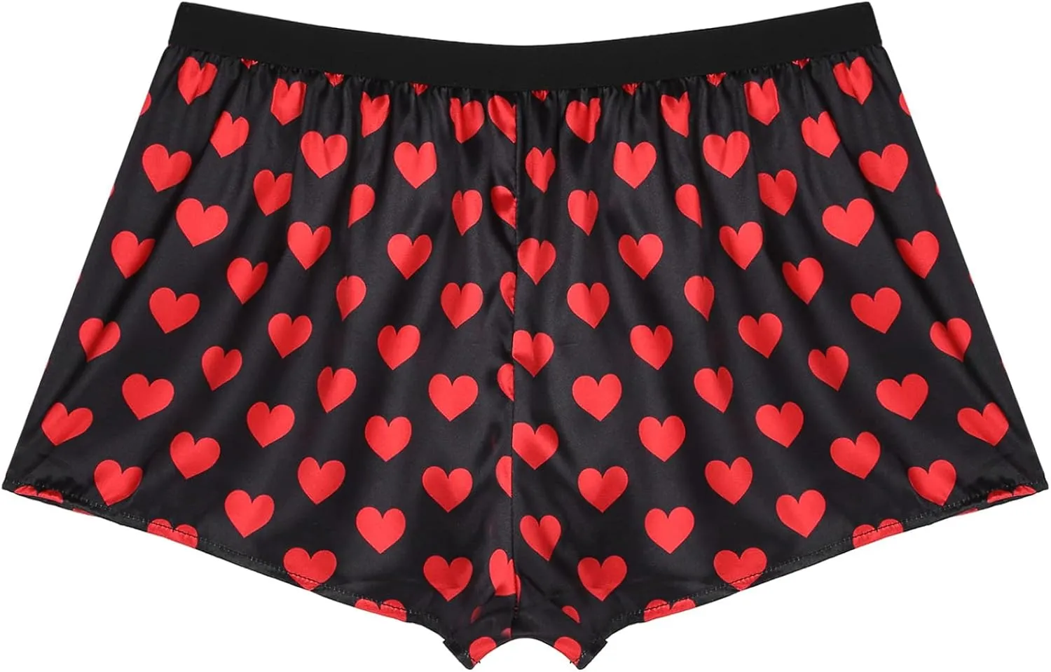 Men's Shiny Satin Boxer Shorts Silk Underwear Sleepwear Pajamas Shorts Beach Shorts