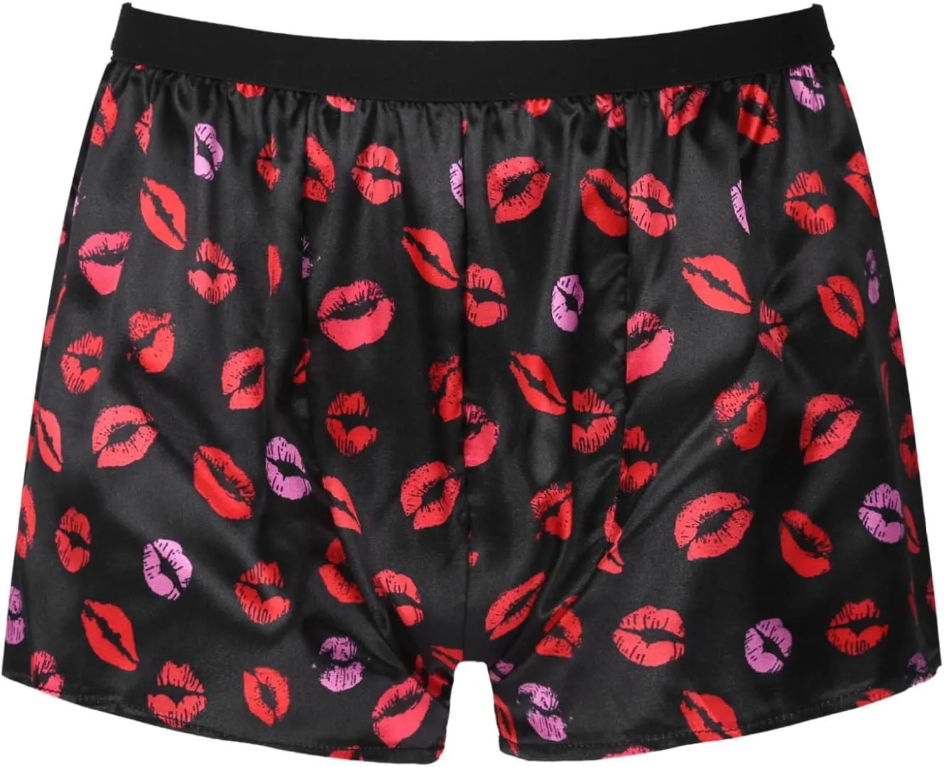 Men's Shiny Satin Boxer Shorts Silk Underwear Sleepwear Pajamas Shorts Beach Shorts
