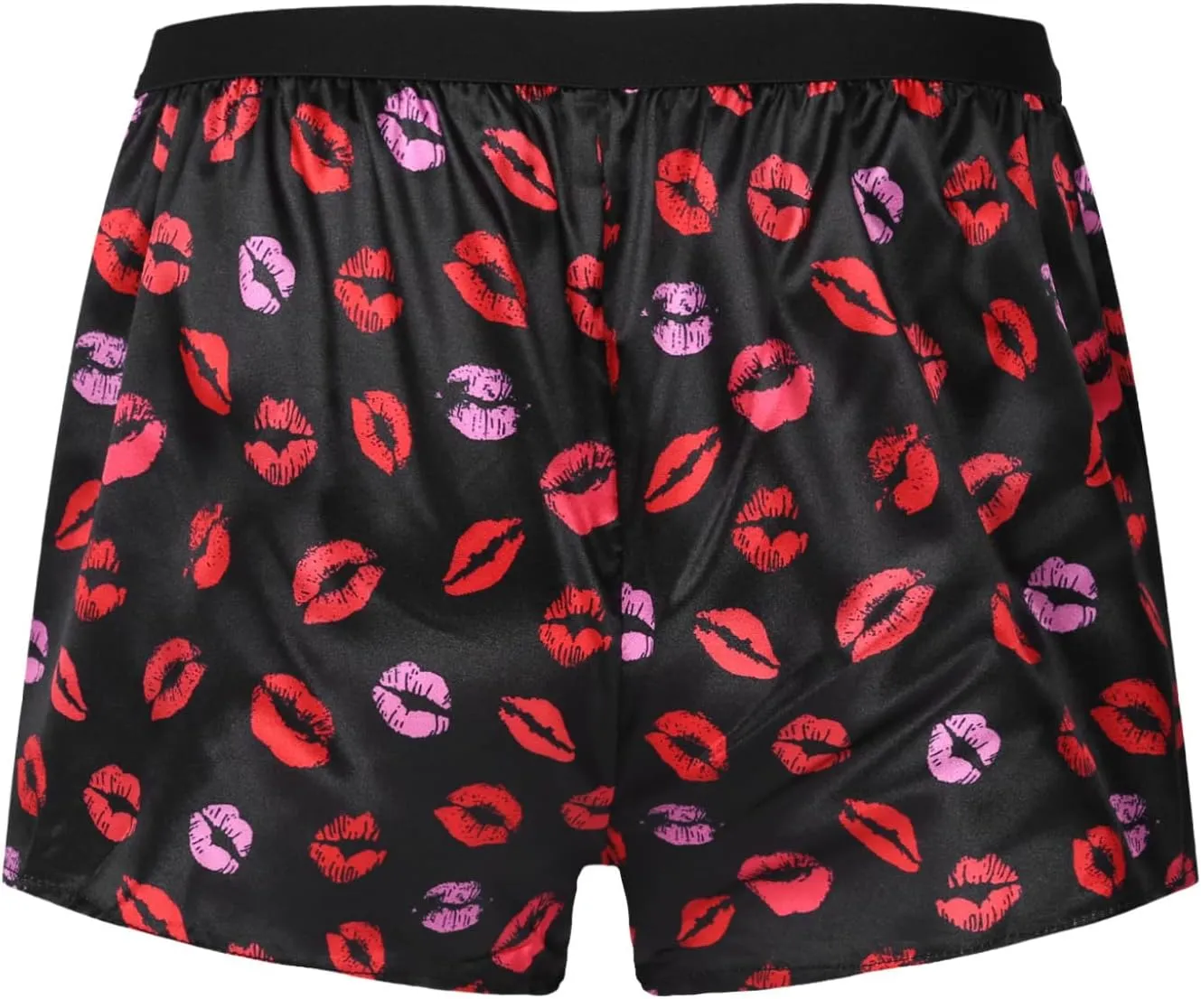 Men's Shiny Satin Boxer Shorts Silk Underwear Sleepwear Pajamas Shorts Beach Shorts