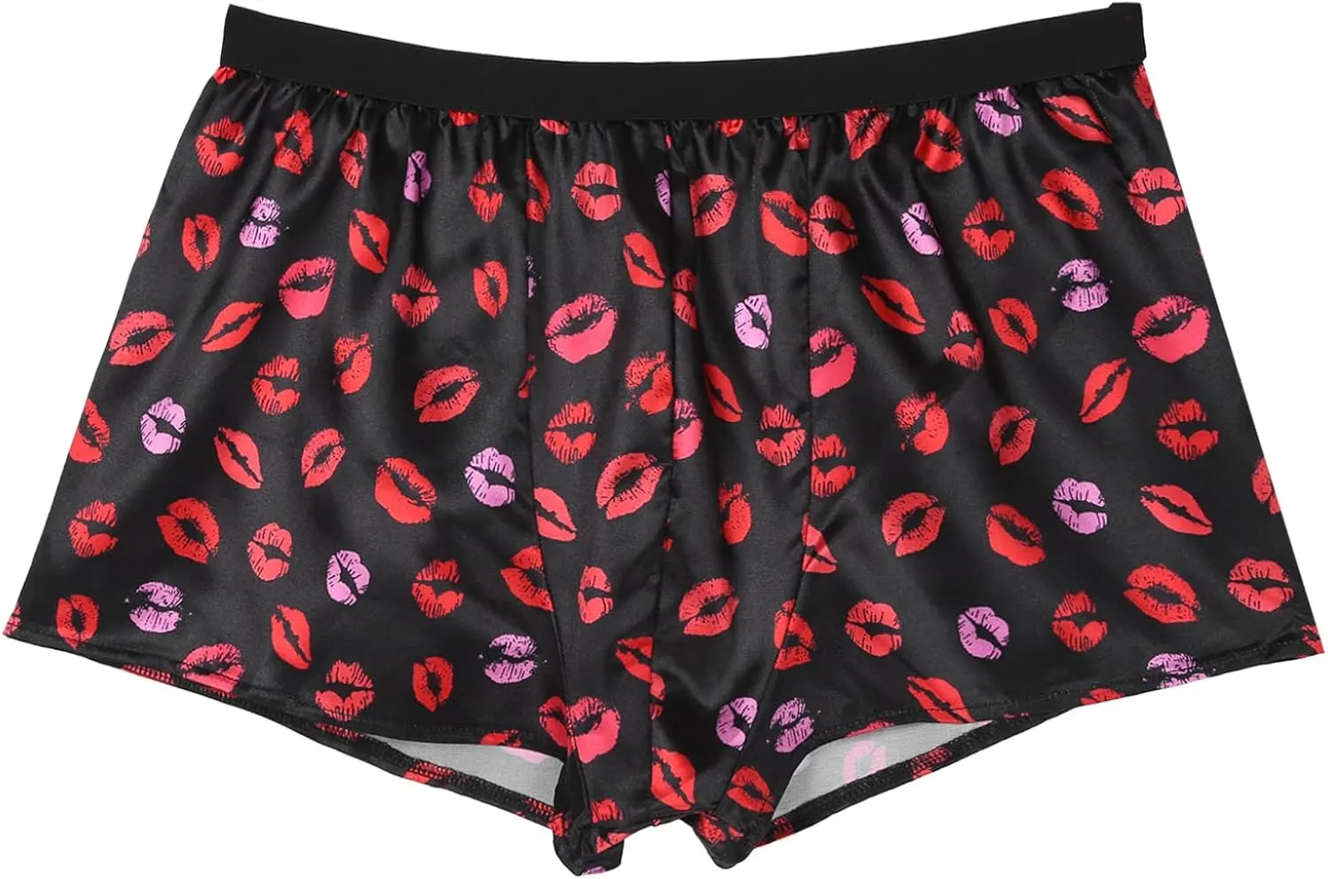 Men's Shiny Satin Boxer Shorts Silk Underwear Sleepwear Pajamas Shorts Beach Shorts