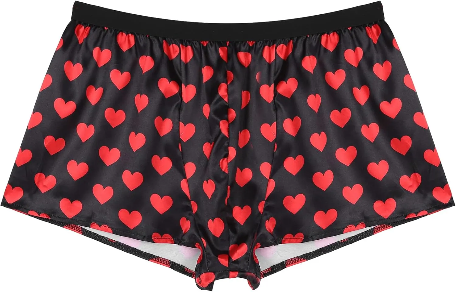 Men's Shiny Satin Boxer Shorts Silk Underwear Sleepwear Pajamas Shorts Beach Shorts