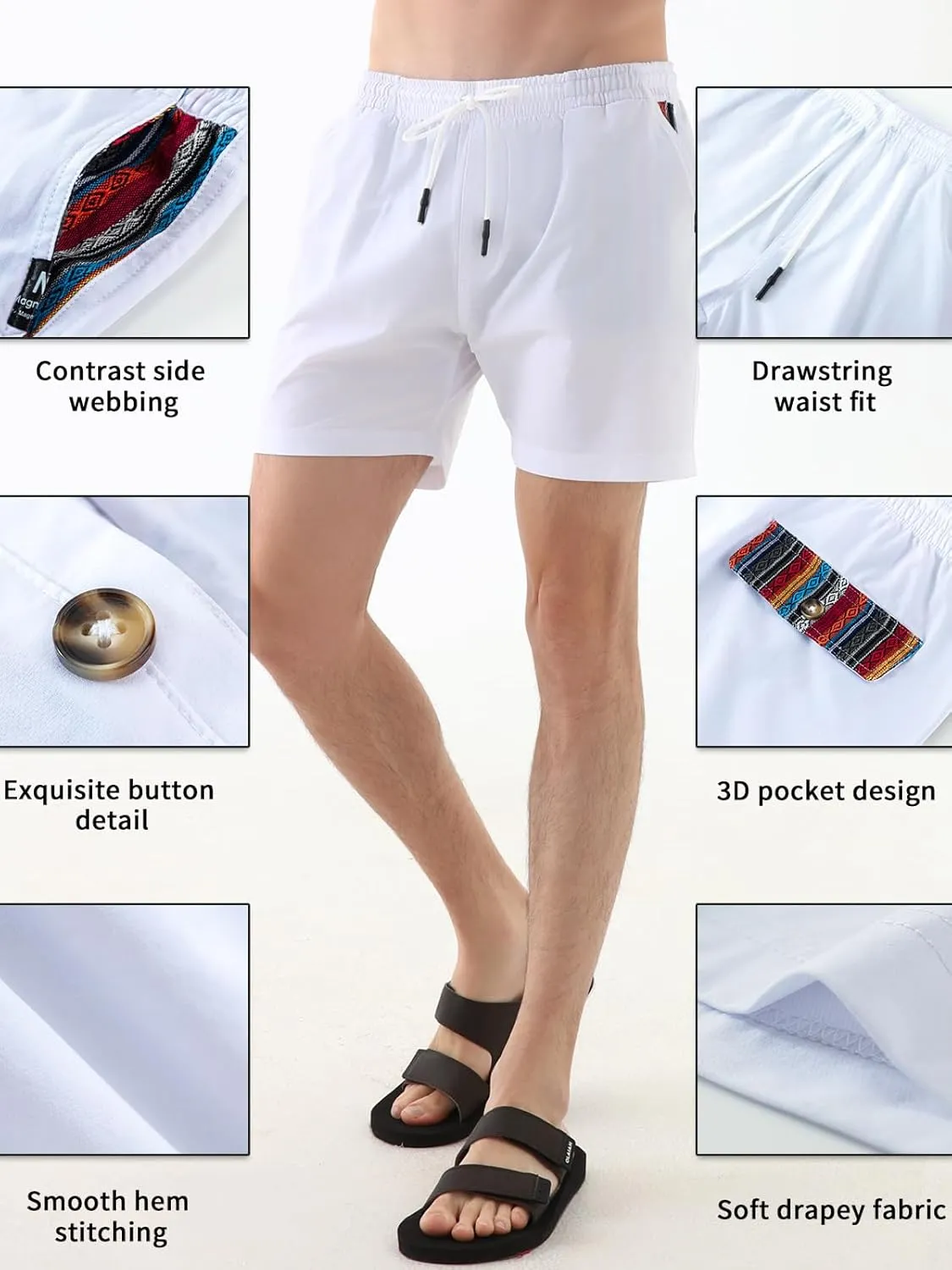 Men's Shorts ??Comfortable Casual Shorts for Men | Breathable Beach Shorts | Perfect for Sports & Gym Wear