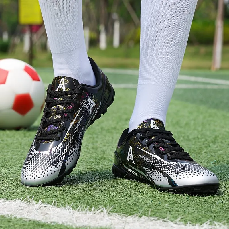Mens Soccer Cleats Football Boots Professional Training Turf Mens Outdoor Indoor Sports Athletic Big Boy's Sneaker Indoor Shoes for Kids Soccer