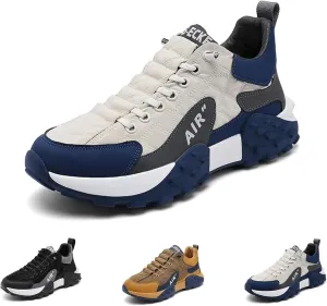Mens Trainers Casual Air Cushion Shoes, Men's Comfortable Orthopedic Sneakers Men's Waterproof Orthopedic Walking Shoes