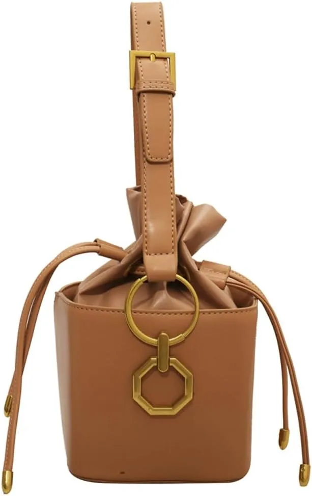 Mini Crossbody Bags For Women Small Bucket Bag For Work Casual Vegan Leather Shoulder Bag Fashion Satchel Purse Handbag 2025