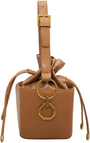 Mini Crossbody Bags For Women Small Bucket Bag For Work Casual Vegan Leather Shoulder Bag Fashion Satchel Purse Handbag 2025