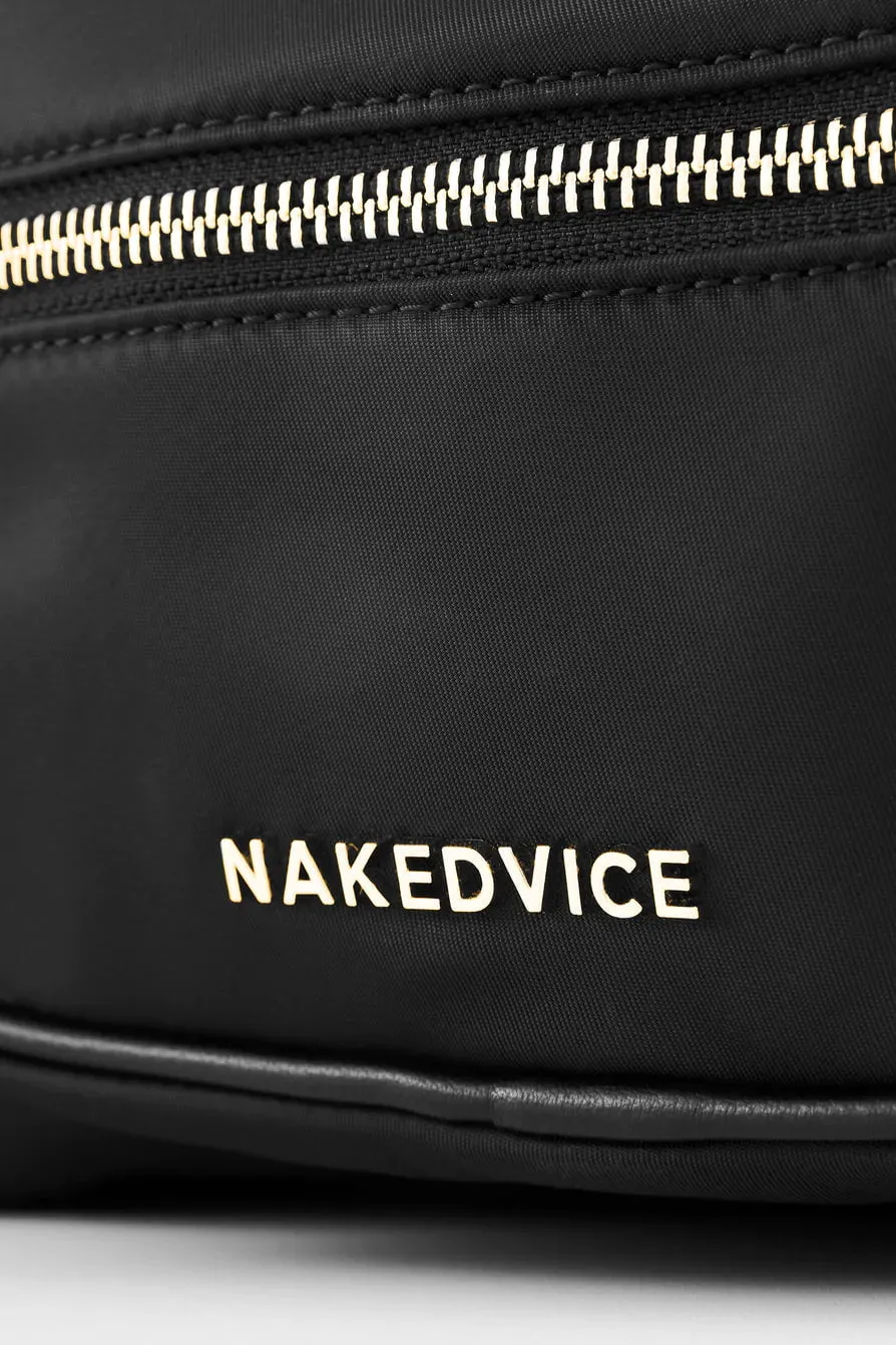 NAKED VICE MAXINE KIA NYLON SIDEBAG - BLACK/GOLD