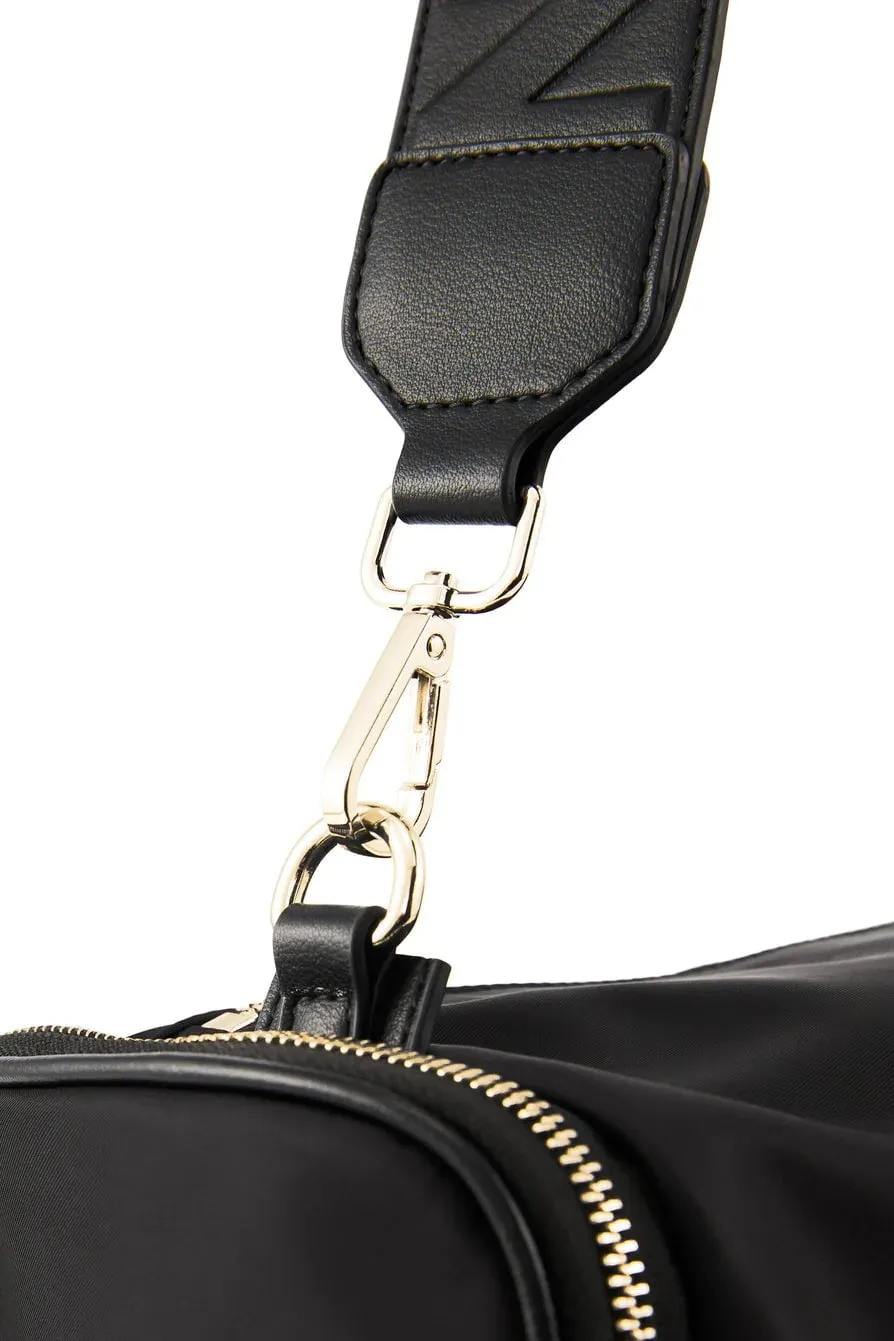 NAKED VICE MAXINE KIA NYLON SIDEBAG - BLACK/GOLD