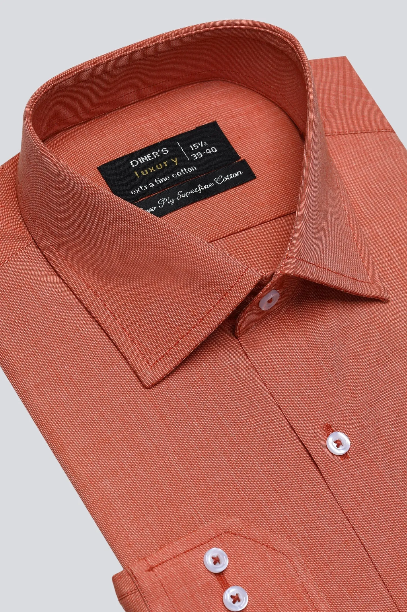 Orange Oxford Formal Shirt