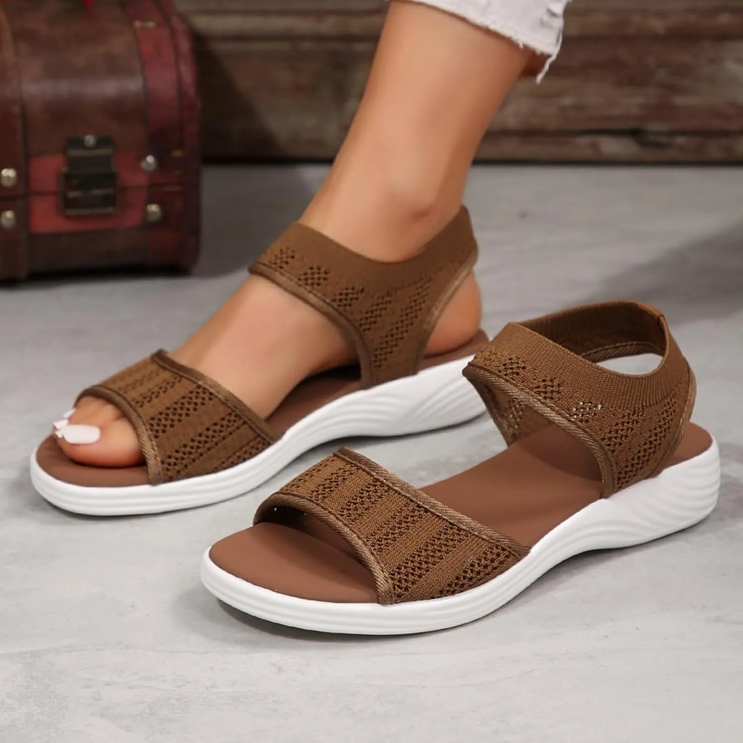Orthopaedic Slippers Women's Beach Sandals Platform Breathable Shoes Comfortable Hiking Flat Summer Sports