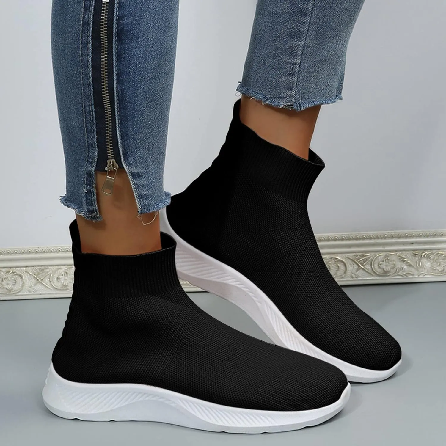 Orthotic Dress Shoes for Women Plantar Fasciitis Zapatos OrtopDicos De Trabajo para Mujeres Black Shoes Women Wide Womens Walking Sneakers with Arch Support Wide Width Women's Everyday Shoes Work