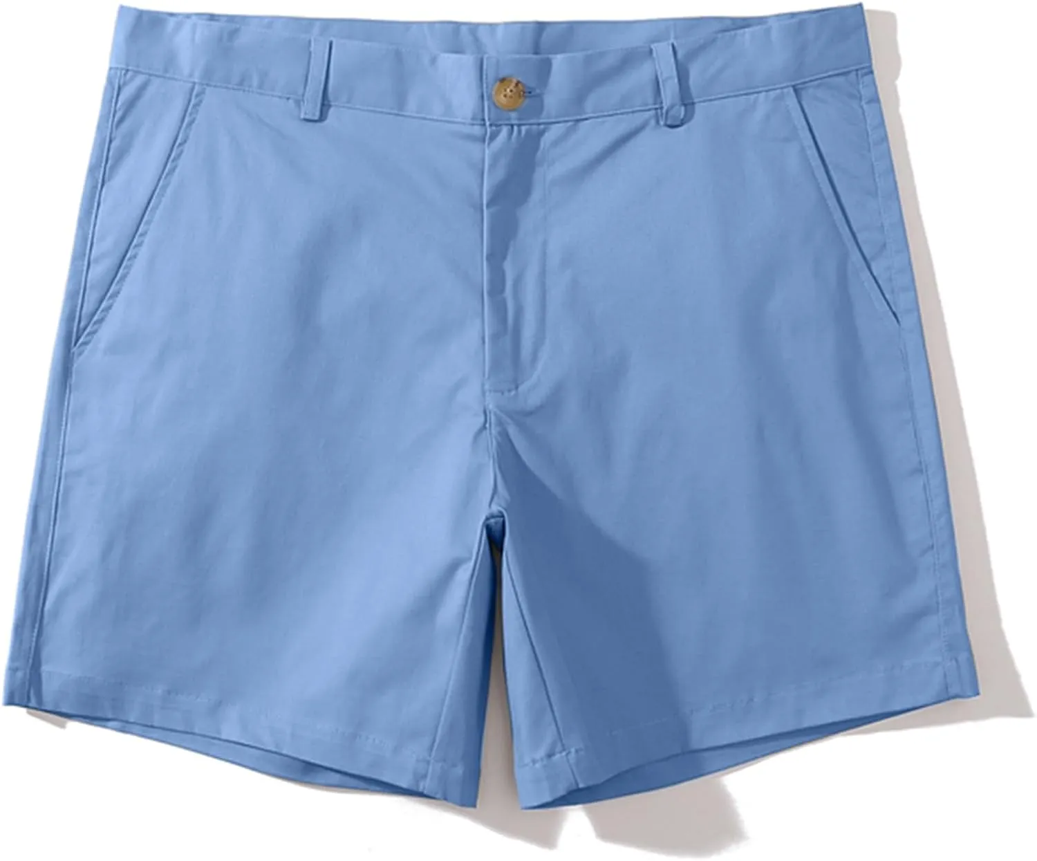 Oymyakon Men's Chino Shorts 6 Inch Slim Fit Shorts Cotton Stretch Casual Shorts Summer Flat Front Shorts