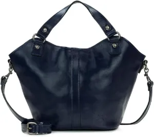 Patricia Nash Caterina Tote Hobo - Vintage Distressed Leather, Women's Fashion-Forward Mature Crossbody Satchel, 15 3/8" W x 9 3/4" H x 6 1/4" D, Oceano